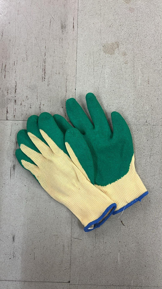 String Knit Latex Work Gloves