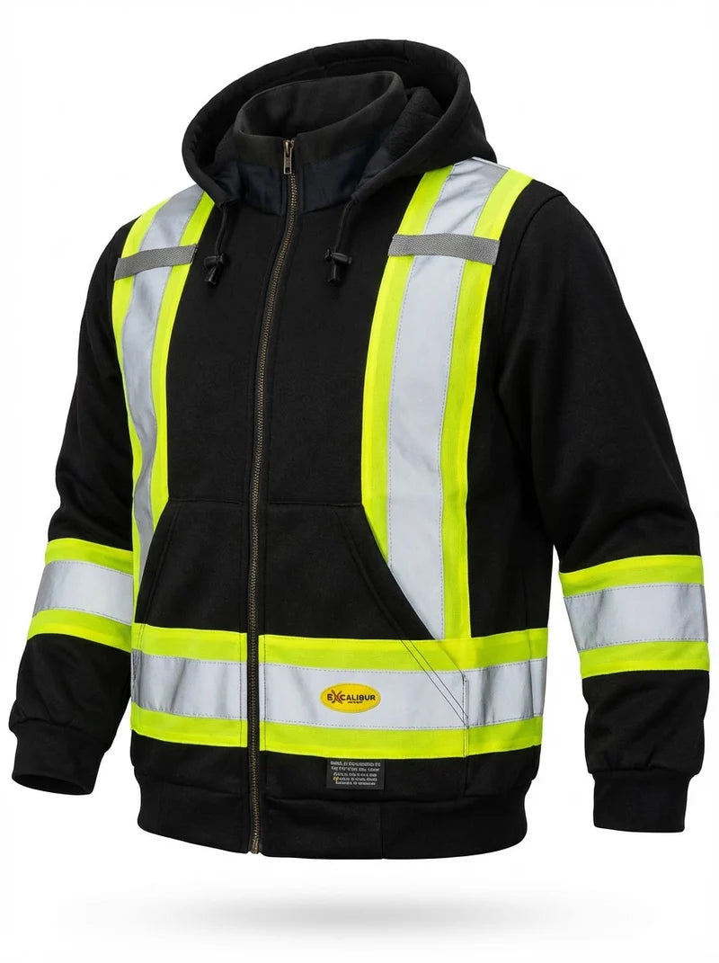 Excalibur Hoodie W/ Reflective Tape ( Metal Zipper)