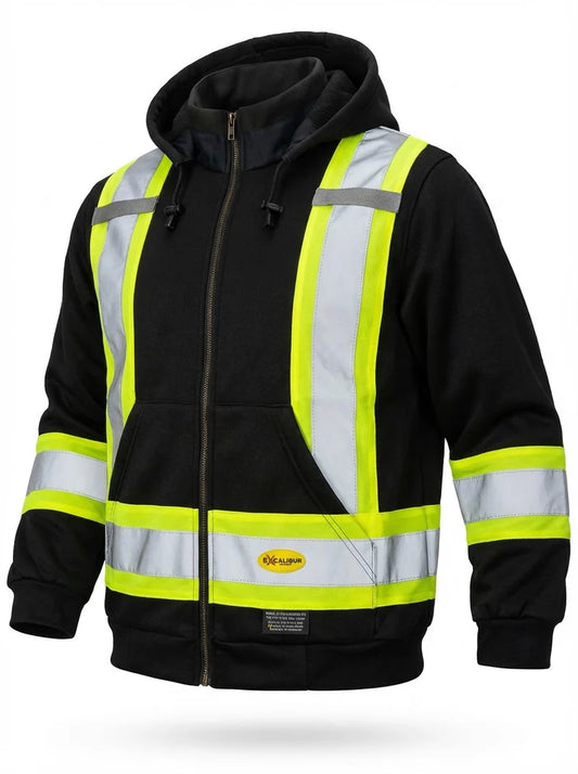 Excalibur Hoodie W/ Reflective Tape ( Metal Zipper)