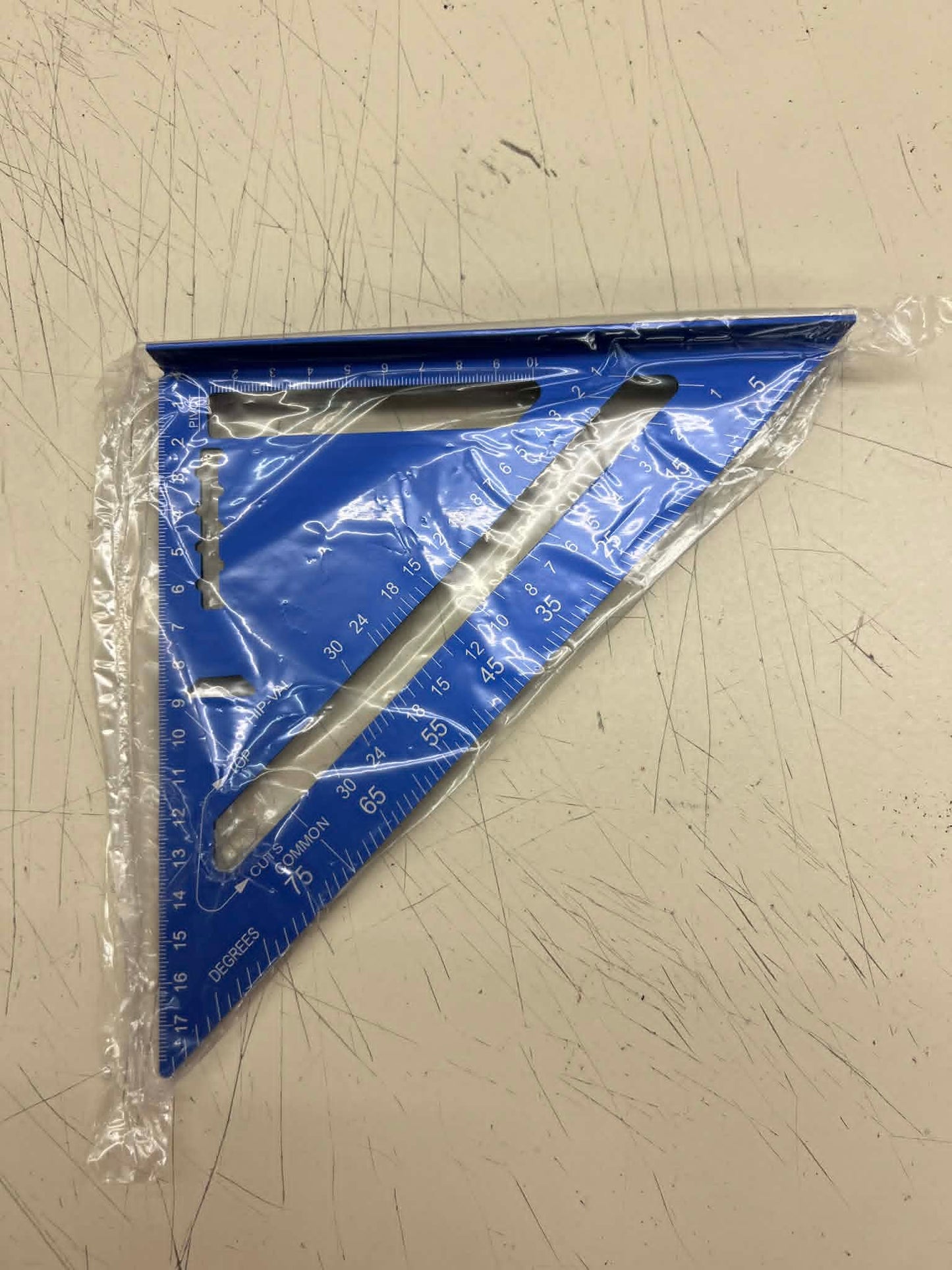 UNLABELLED BLUE ANGLE SQUARE