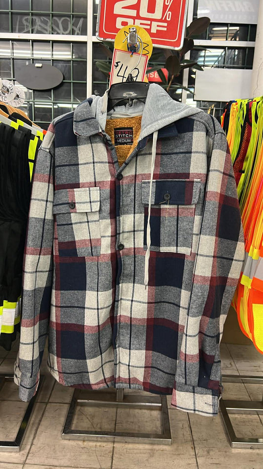 RETRO STITCH SHERPA HOODIE