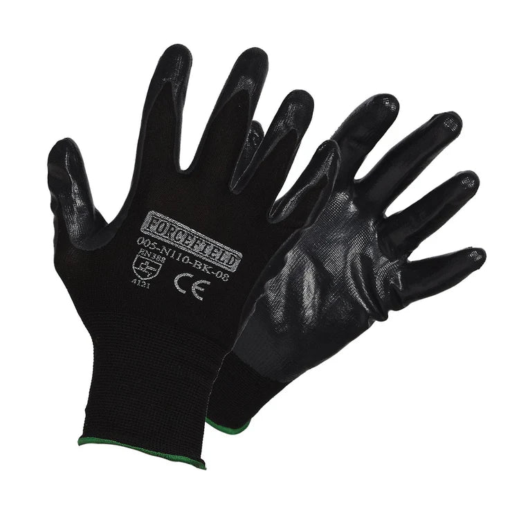 SAMURAI Seamless Knit Nylon Nitrile Palm Coated Work Gloves