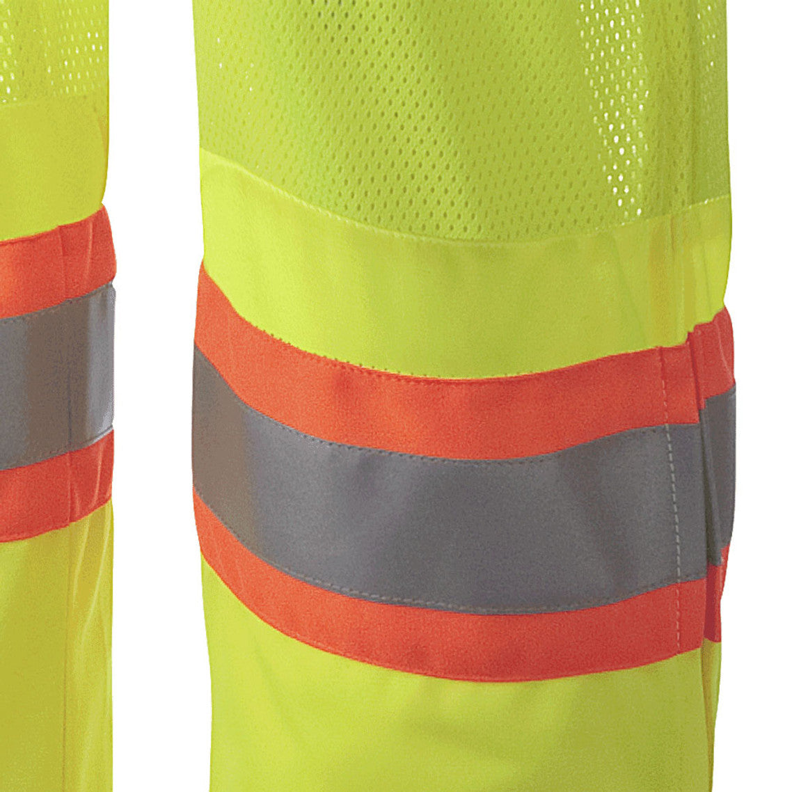 Pioneer 6000 Traffic Safety Overalls - Mesh Arm & Leg Panels - Hi-Vis Yellow/Green