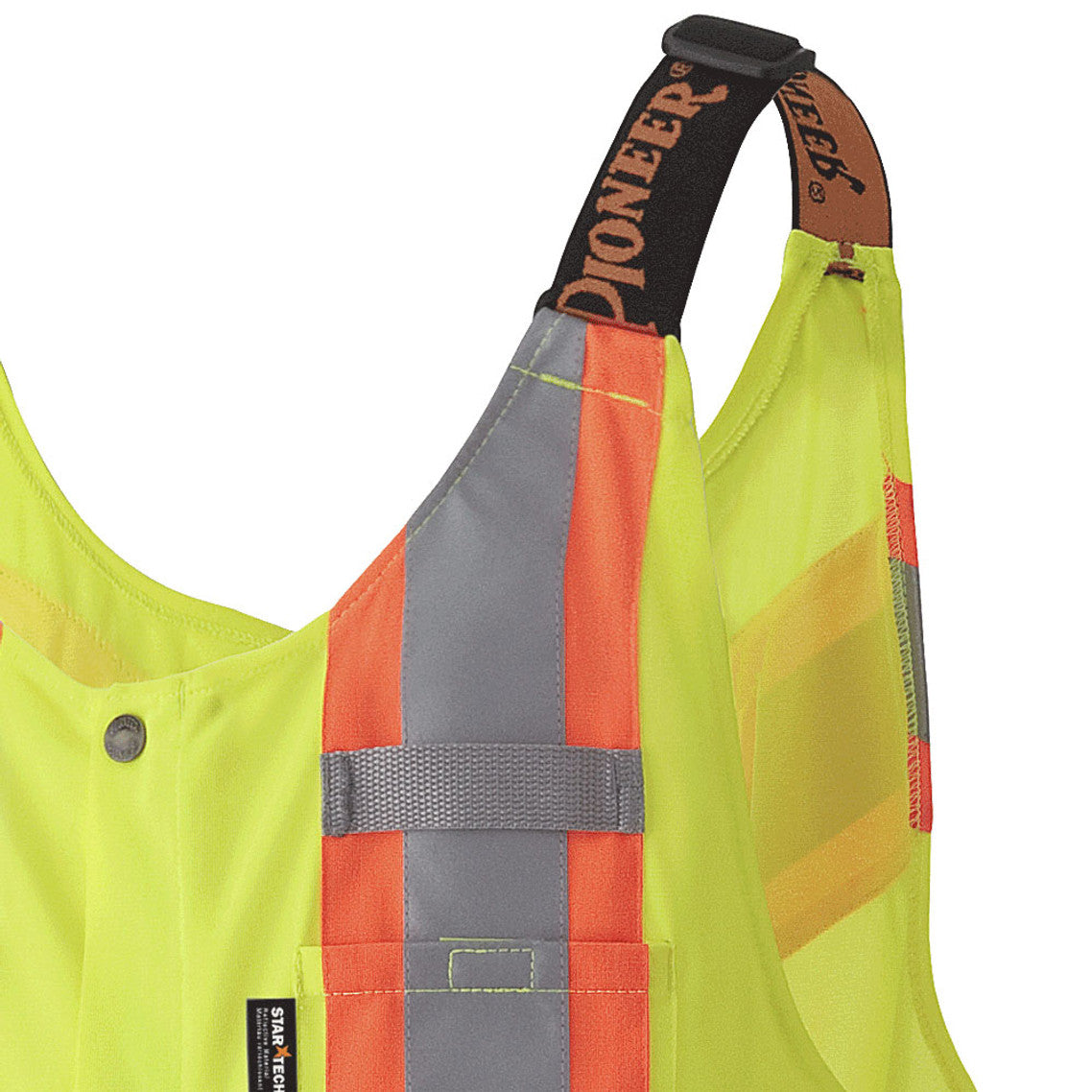 Pioneer 6000 Traffic Safety Overalls - Mesh Arm & Leg Panels - Hi-Vis Yellow/Green