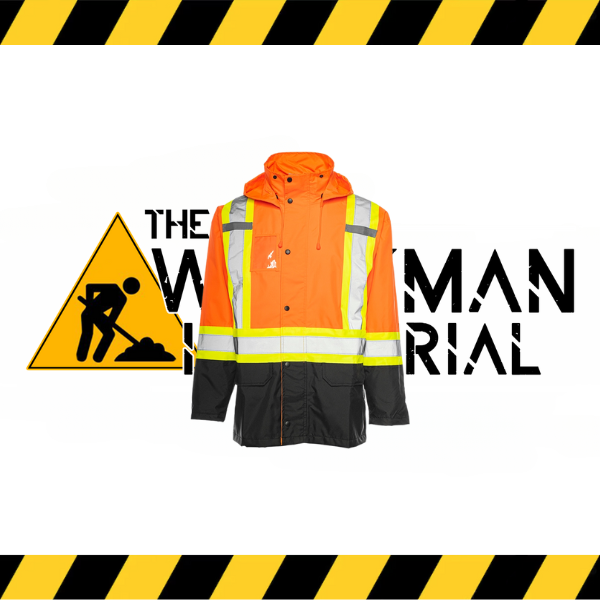 (Ground Force) Hi-Vis Rain Jacket