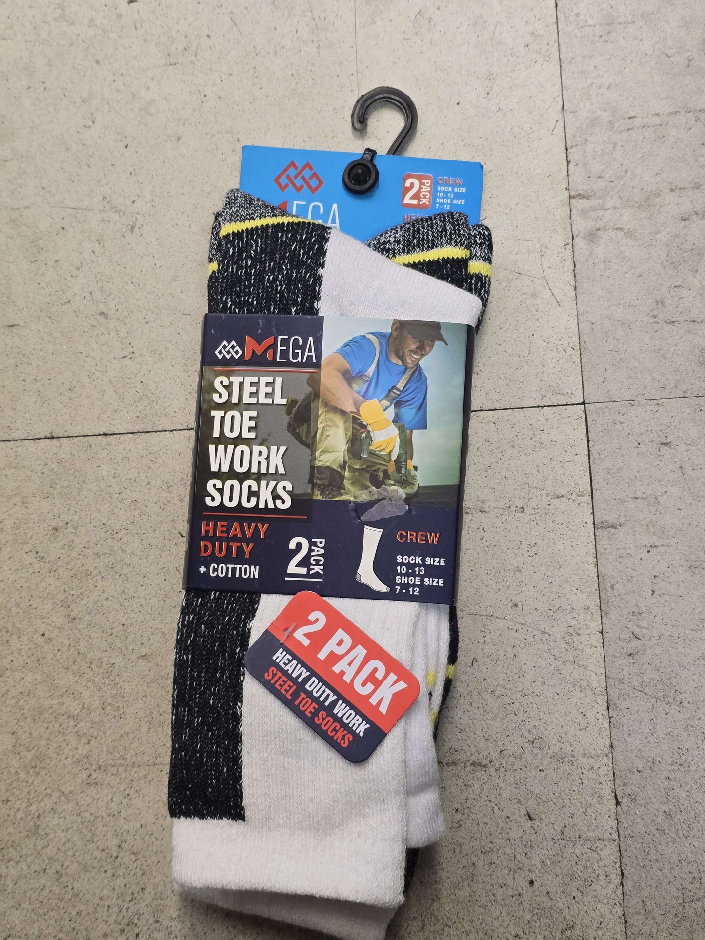 Mega Steel toe work socks