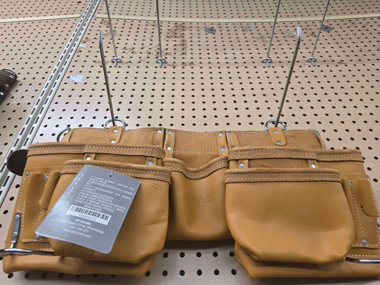 Karma 11 pocket leather carpenters apron