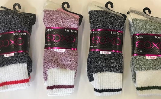 Ladies SOXO Thermal Cotton Blend Socks