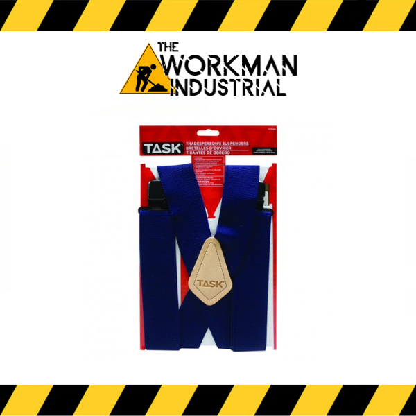 (Task Tools) Full Elastic Black Suspenders (1/pack)