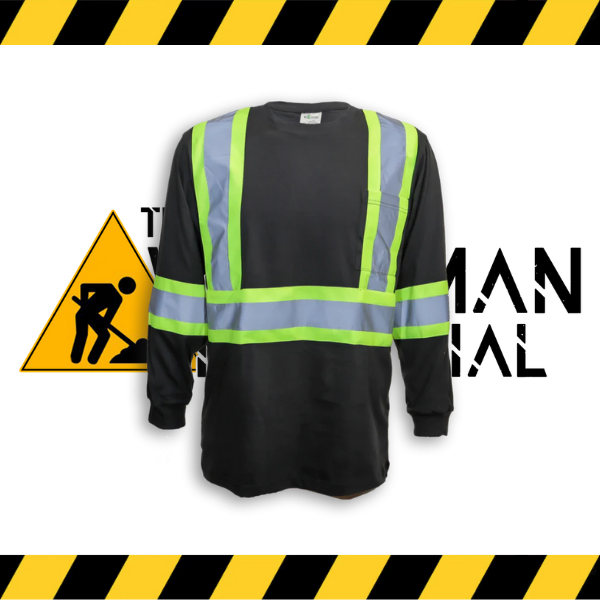 (Big K) 100% Cotton Traffic Safety Long Sleeve Shirt