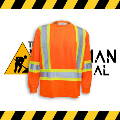 The orange Big K long sleeve cotton hi-vis shirt with 3M reflective tape.