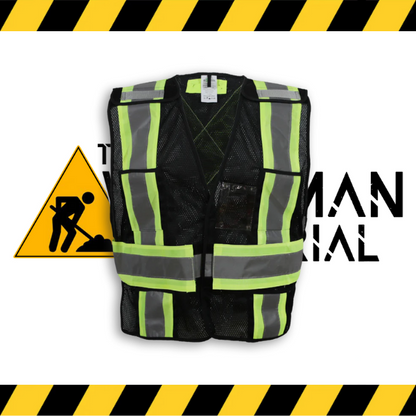 The Big K tearaway mesh safety vest in black.