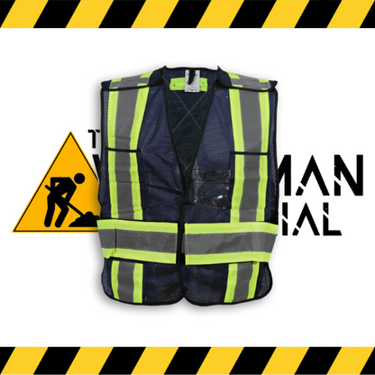 The Big K tearaway mesh safety vest in blue.