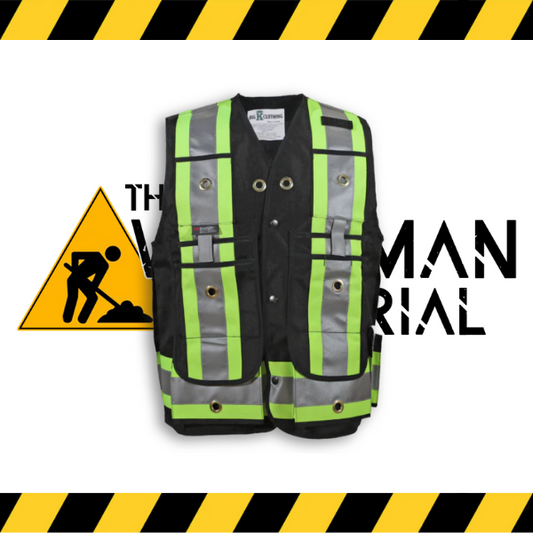 (Big K) Hi Visibility 600 Denier Polyester Surveyor Vest