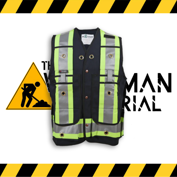 (Big K) Hi Visibility Hi-End Surveyor Safety Vest