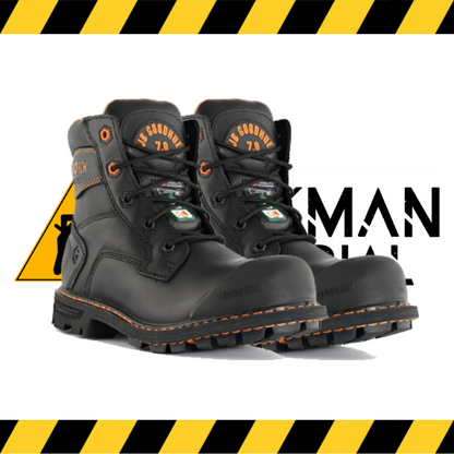 JB Goodhue Sentinel7 6-inch ergonomic insulated CSA work boot.

