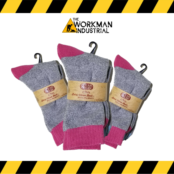 (Clear Creek) Ladies 2-Pack Wool Blend Socks